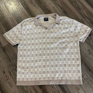 Mens XL Johnny collar sweater polo